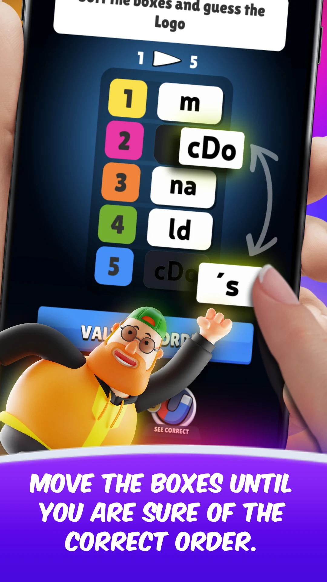 Logomania 3 Sort Quiz Words screenshot
