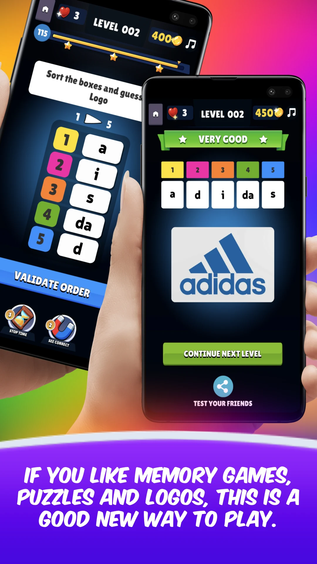 Logomania 3 Sort Quiz Words screenshot